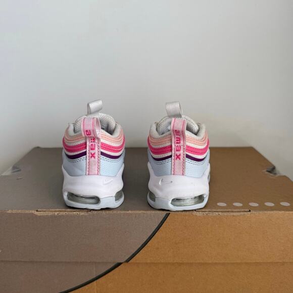 Nike Air Max 97 ‘Pinksicle/Summit White Toddler Sneakers- SZ 5 C - Picture 9 of 13